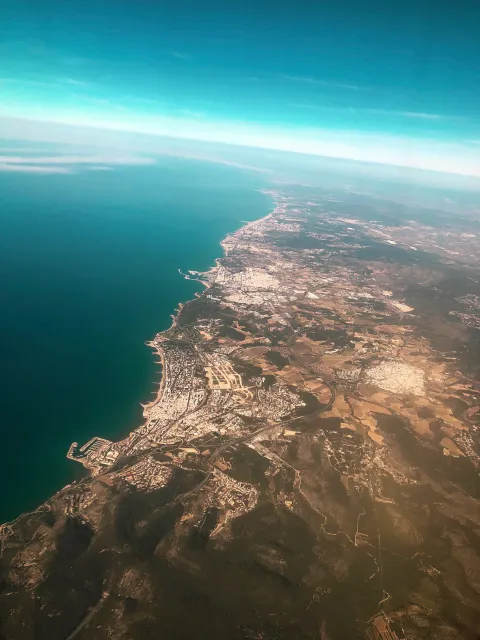 Barcelona city and coast