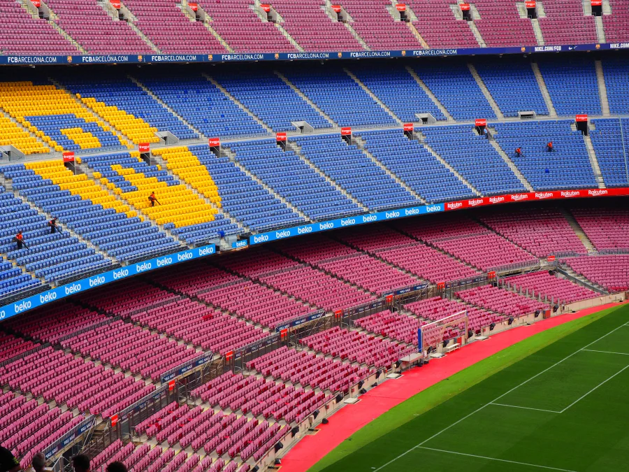 Camp Nou in Barcelona, archive photograph from 2018 before redevelopment